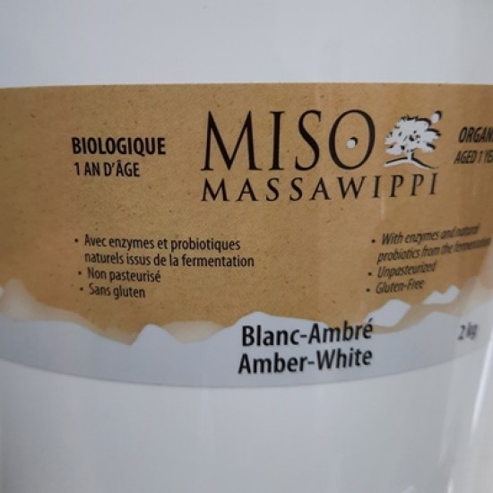 Miso Massawippi biologique - Blanc - Ambré - 2 kg